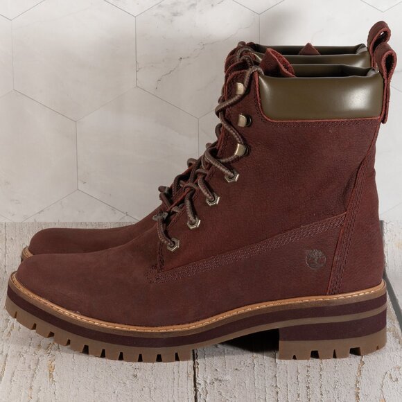 Timberland Courmayeur Valley 6" Boot Color Burgundy Size 11 B (M) - Picture 5 of 16
